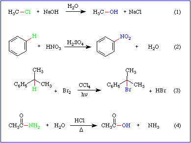 reactions substitution reaction capa under msu